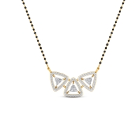 Trinity Spark Diamond Mangalsutra For Women's-2