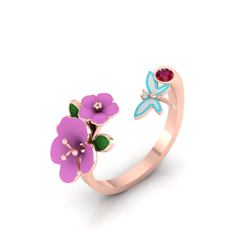 Butterfly Garden Bloom Ring