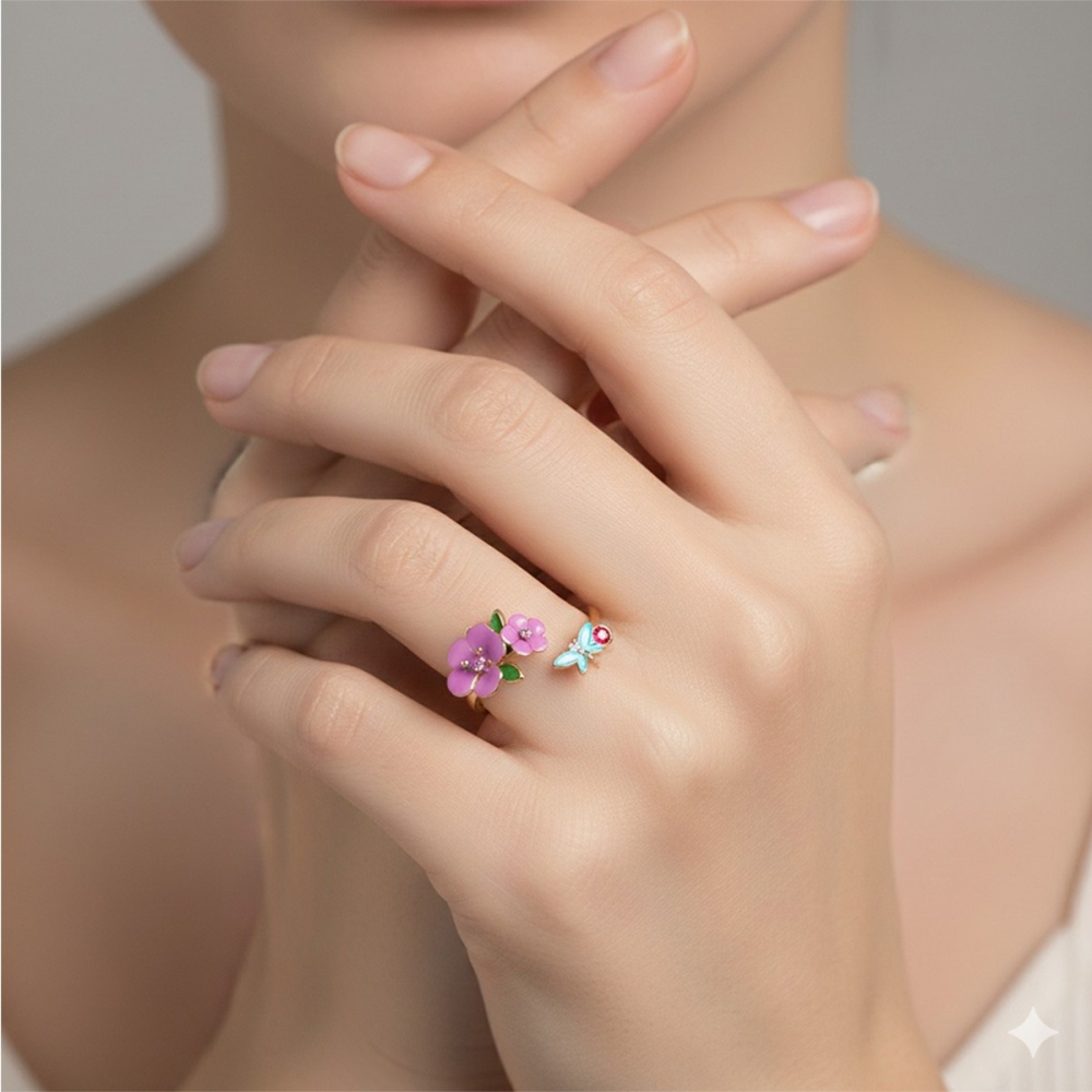Butterfly Garden Bloom Ring