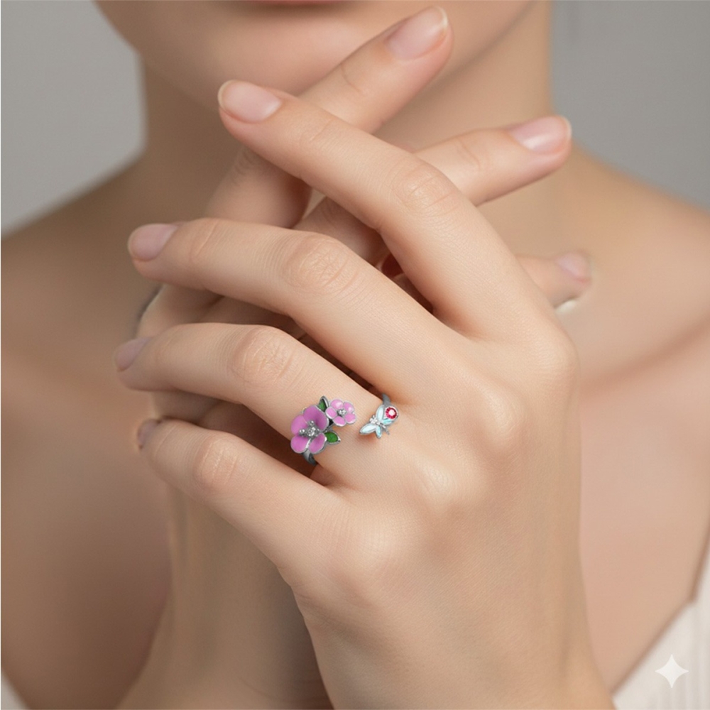 Butterfly Garden Bloom Ring