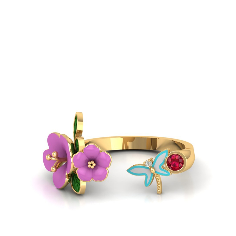 Butterfly Garden Bloom Ring