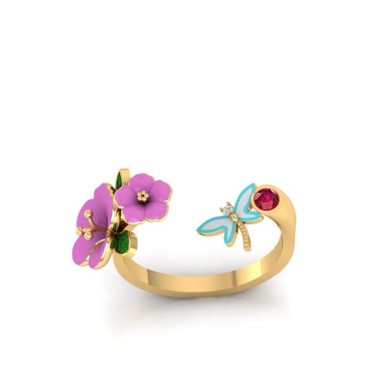 Butterfly Garden Bloom Ring