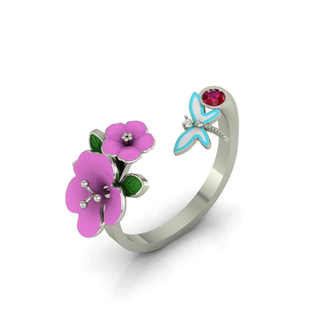 Butterfly Garden Bloom Ring