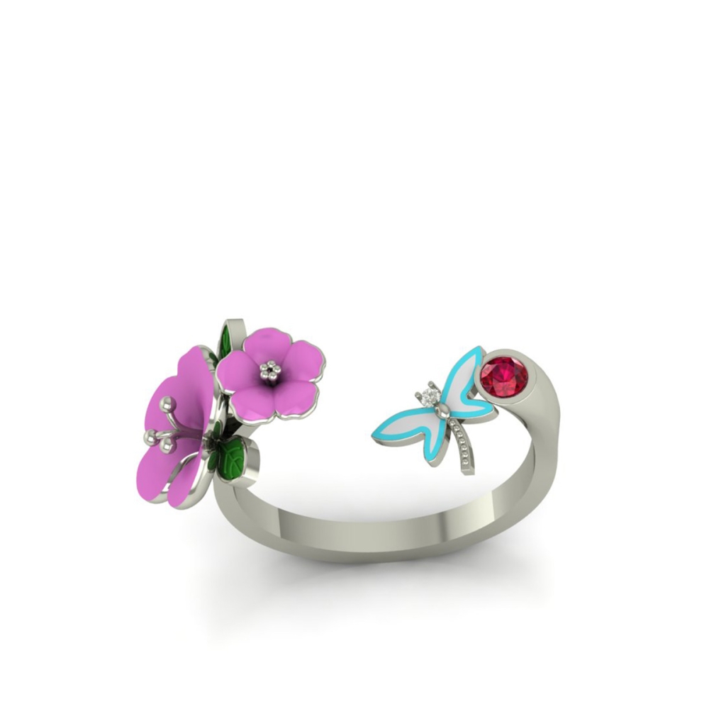 Butterfly Garden Bloom Ring