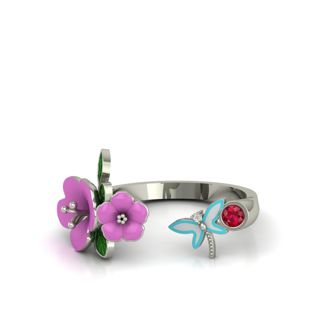 Butterfly Garden Bloom Ring
