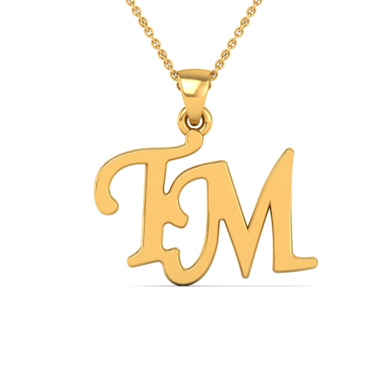 Golden TM Initial Pendant