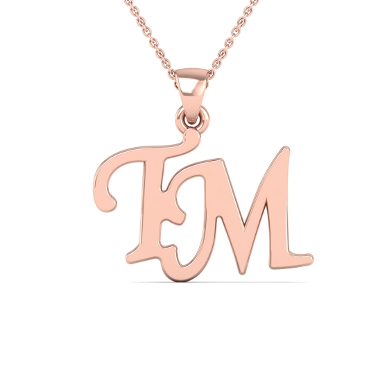 Golden TM Initial Pendant