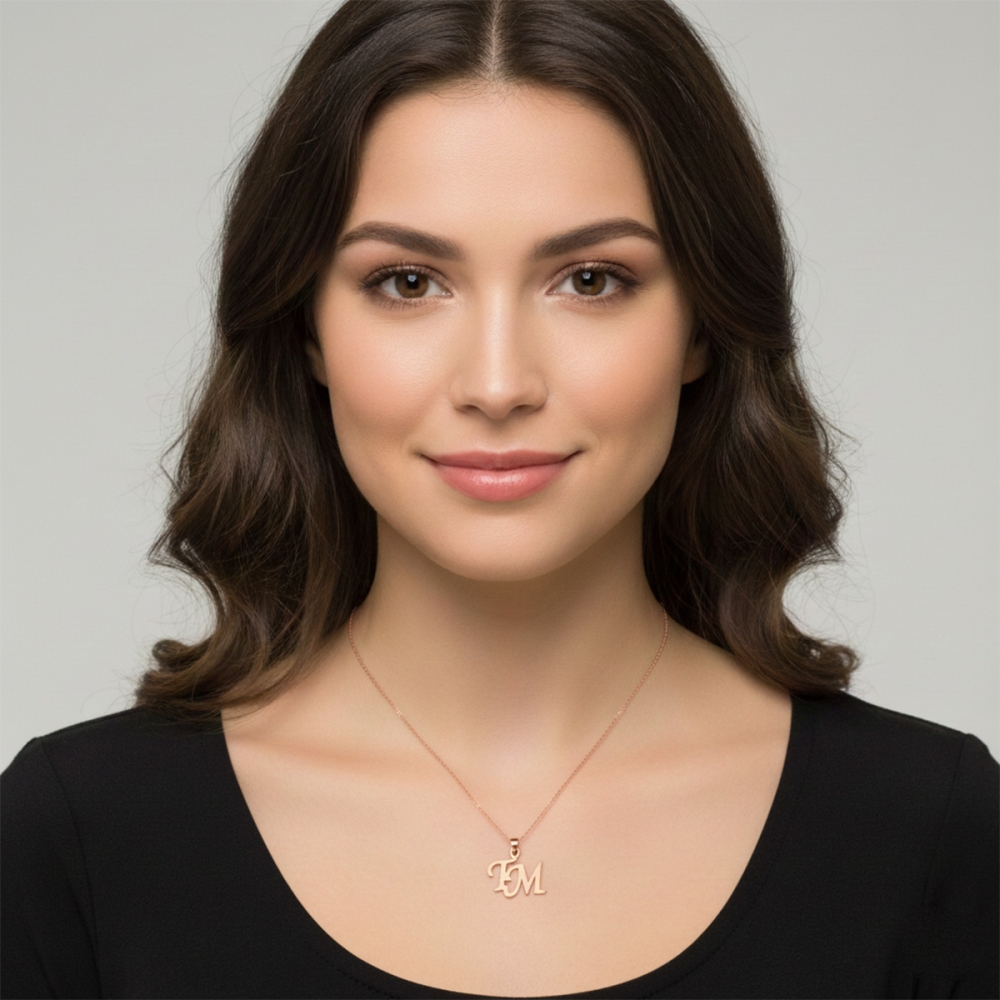 Golden TM Initial Pendant