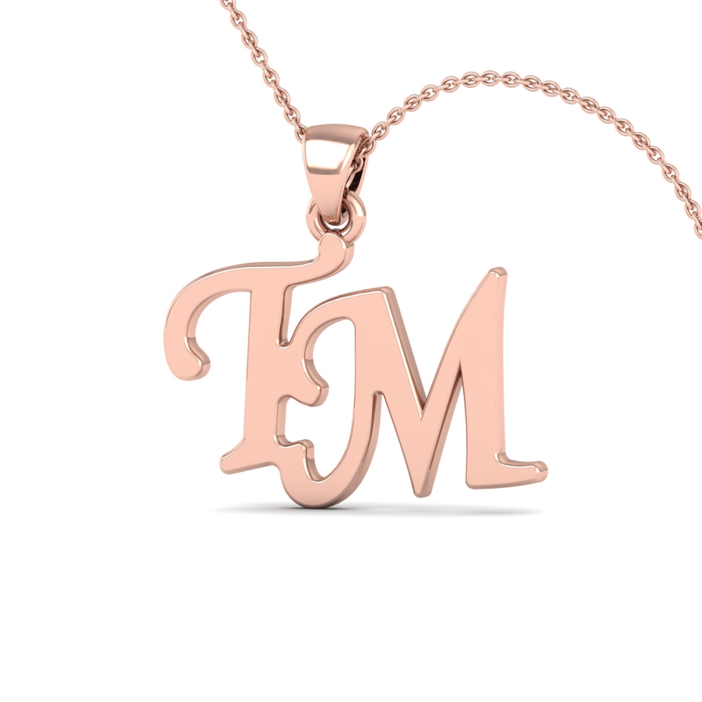 Golden TM Initial Pendant