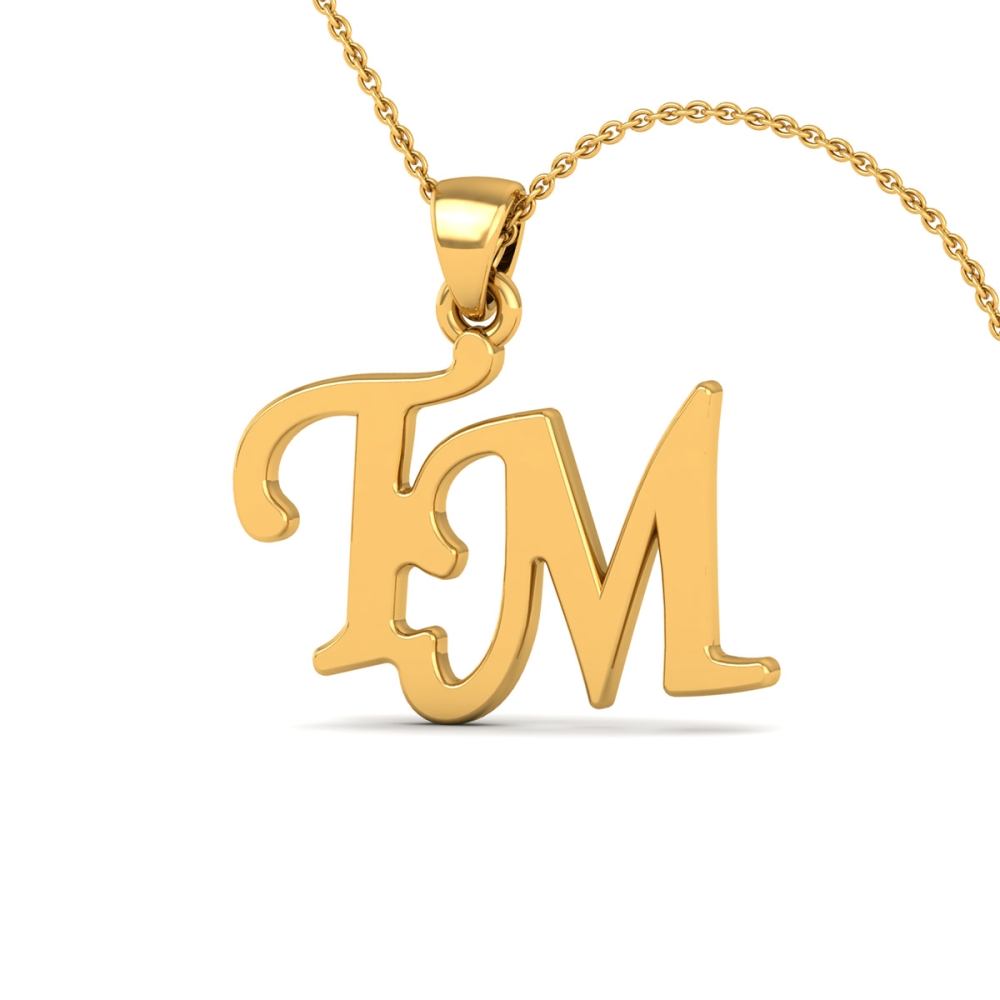 Golden TM Initial Pendant