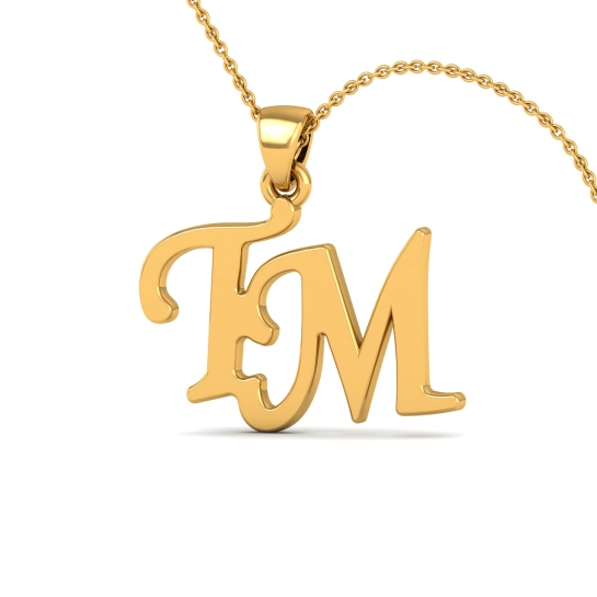 Golden TM Initial Pendant