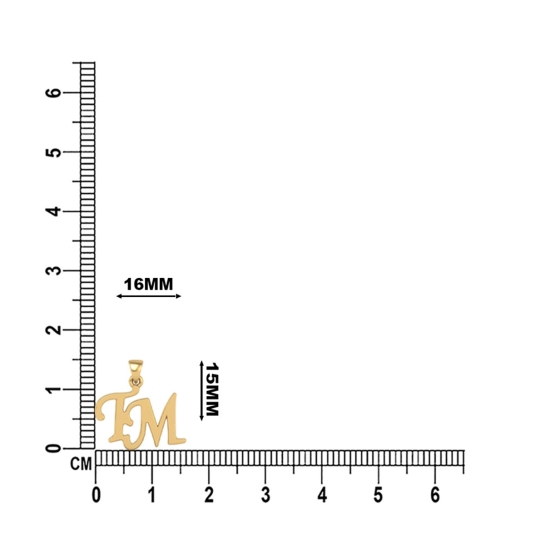 Golden TM Initial Pendant