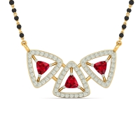 Trinity Spark Diamond Mangalsutra For Women's 
