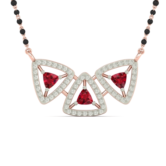 Trinity Spark Diamond Mangalsutra For Women's 