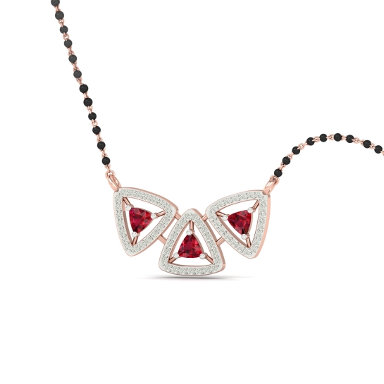 Trinity Spark Diamond Mangalsutra For Women's 