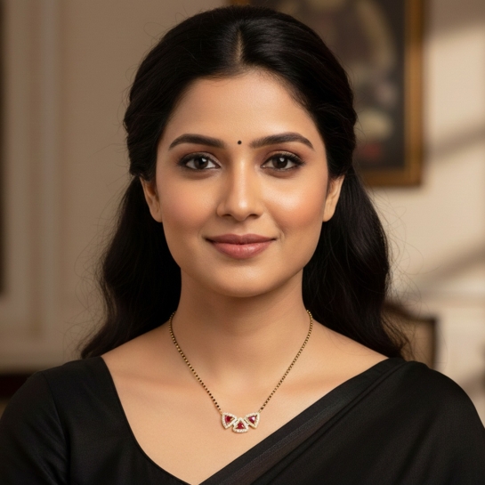 Trinity Spark Diamond Mangalsutra For Women's 