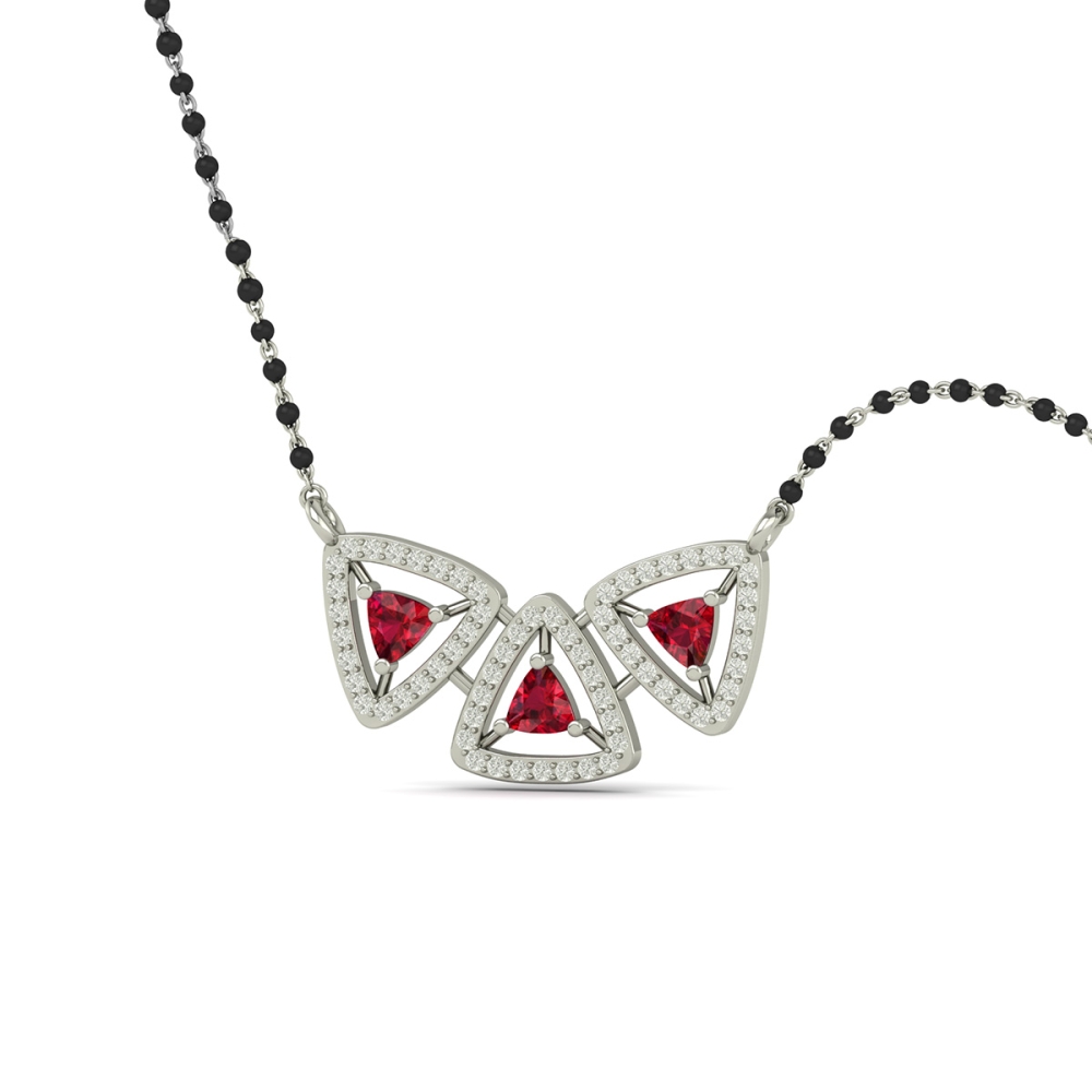 Trinity Spark Diamond Mangalsutra For Women's 