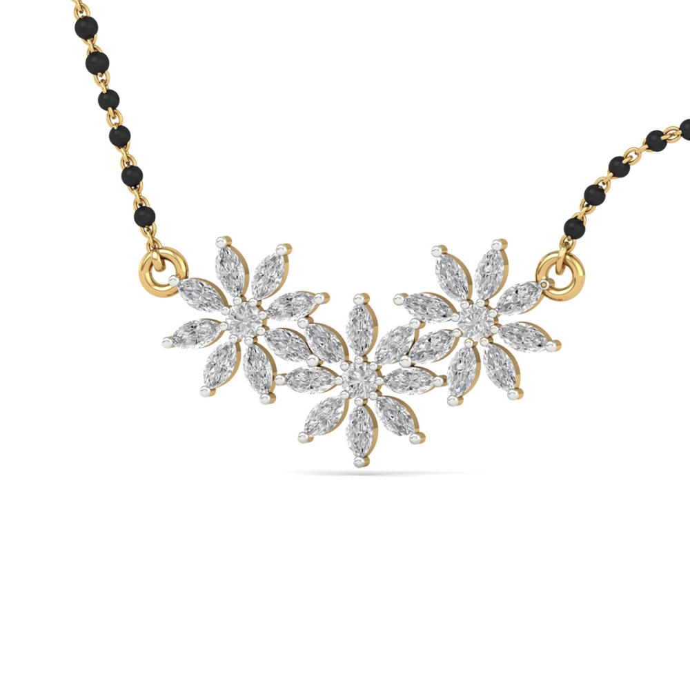 Emerald Blossom Mangalsutra