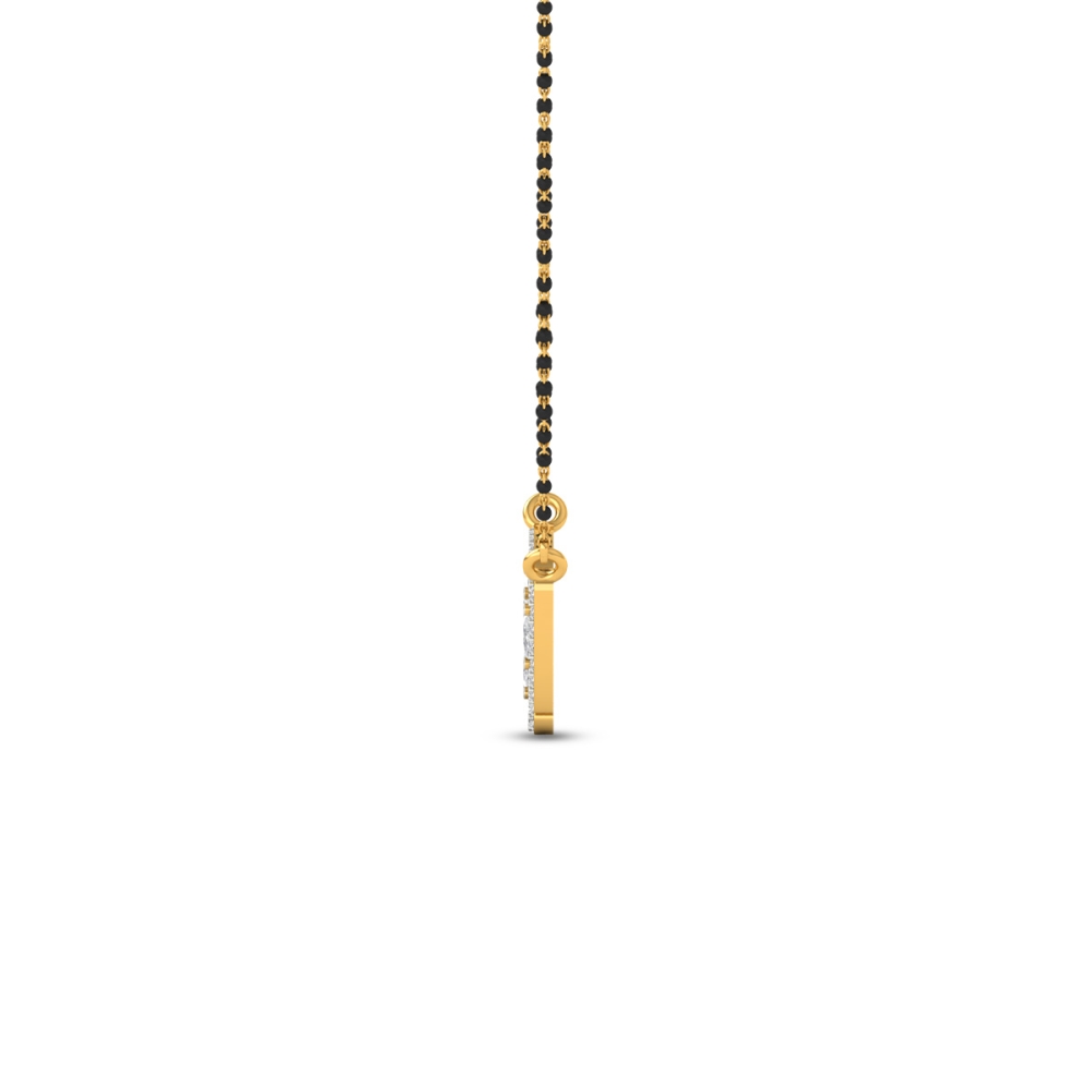 Trinity Spark Diamond Mangalsutra For Women's-2