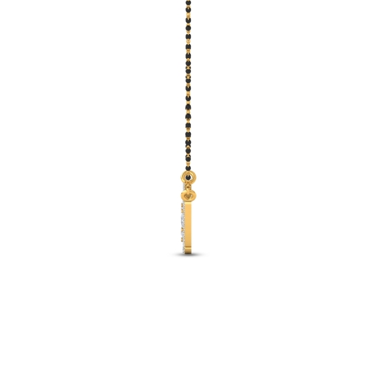 Trinity Spark Diamond Mangalsutra For Women's-2