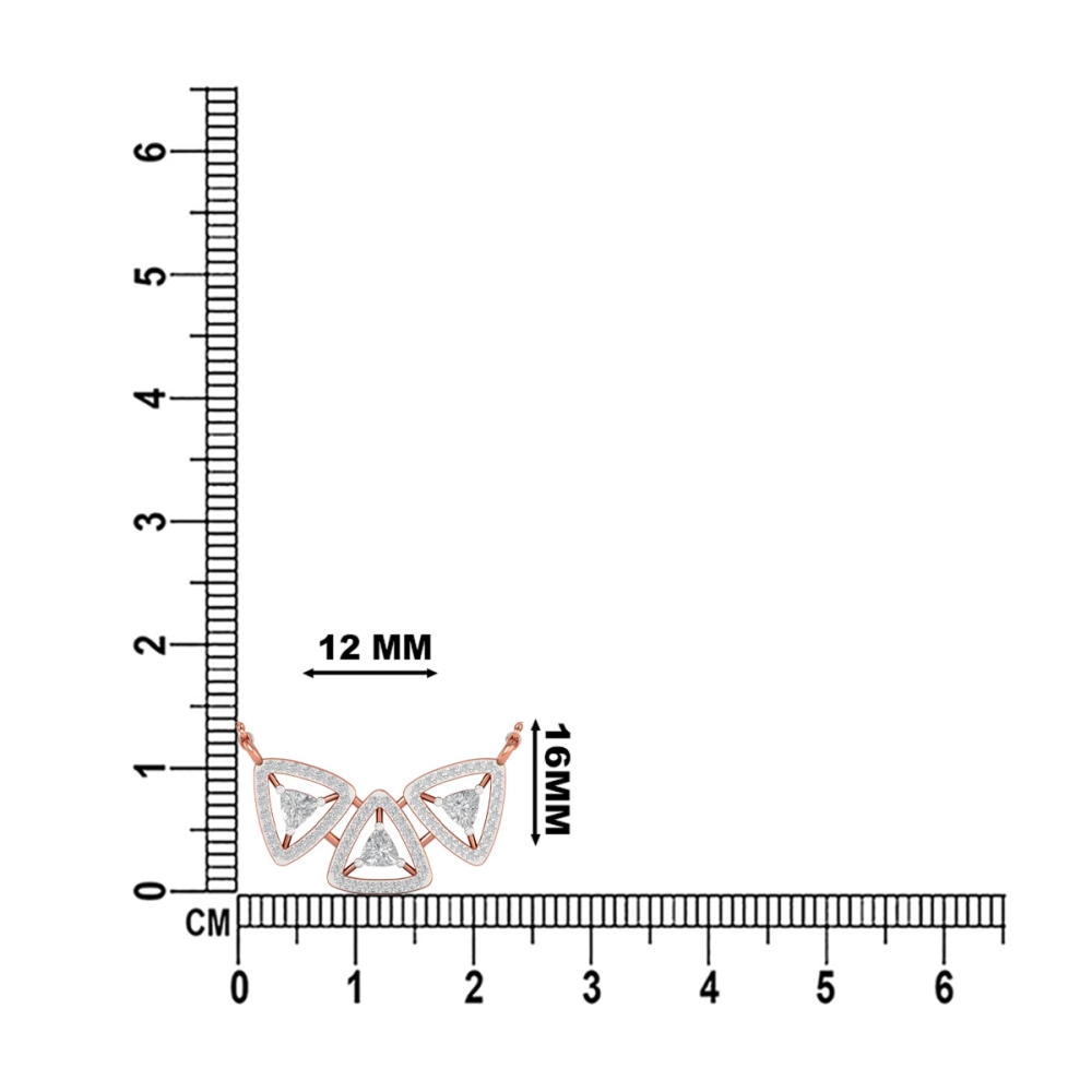 Trinity Spark Diamond Mangalsutra For Women's-2