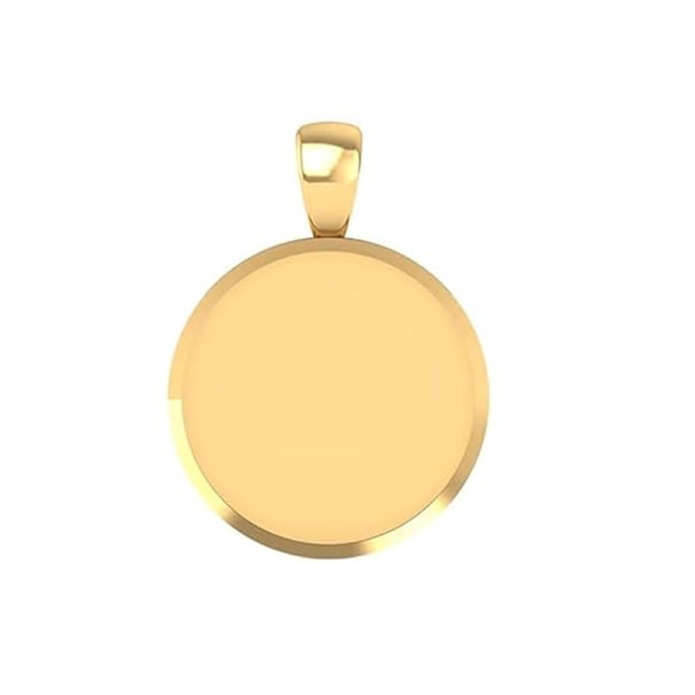 DISHIS 22Kt(916) 1.2 GM SHREE YELLOW GOLD COIN PENDANT
