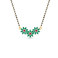 Emerald Blossom Mangalsutra-1