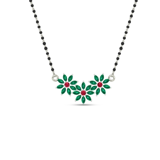 Emerald Blossom Mangalsutra-1