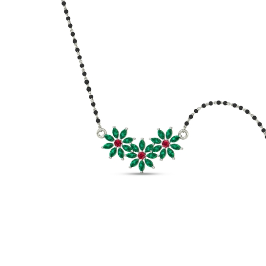 Emerald Blossom Mangalsutra-1