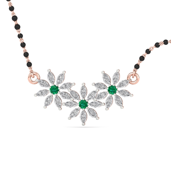 Emerald Blossom Mangalsutra-2