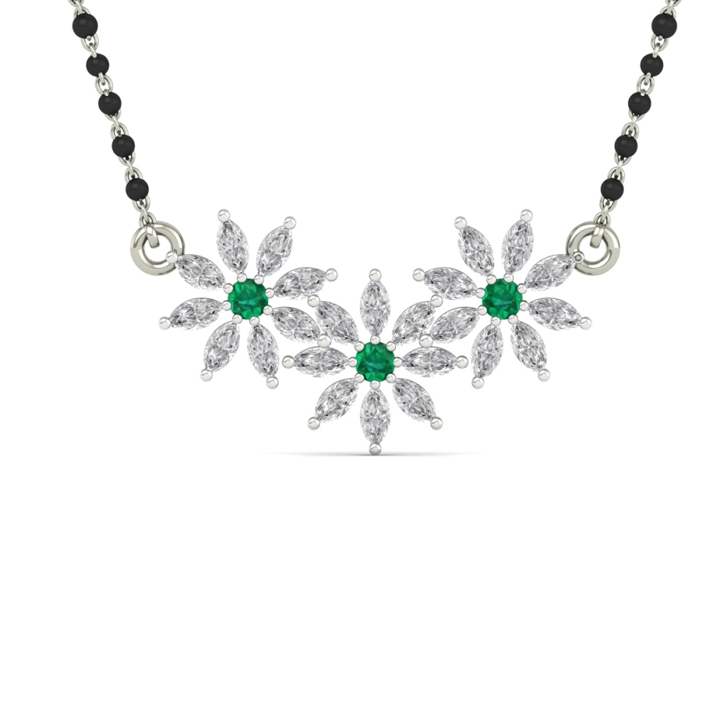 Emerald Blossom Mangalsutra-2
