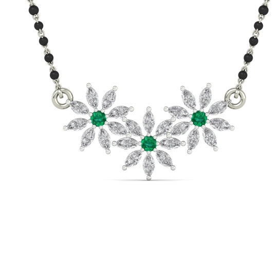 Emerald Blossom Mangalsutra-2