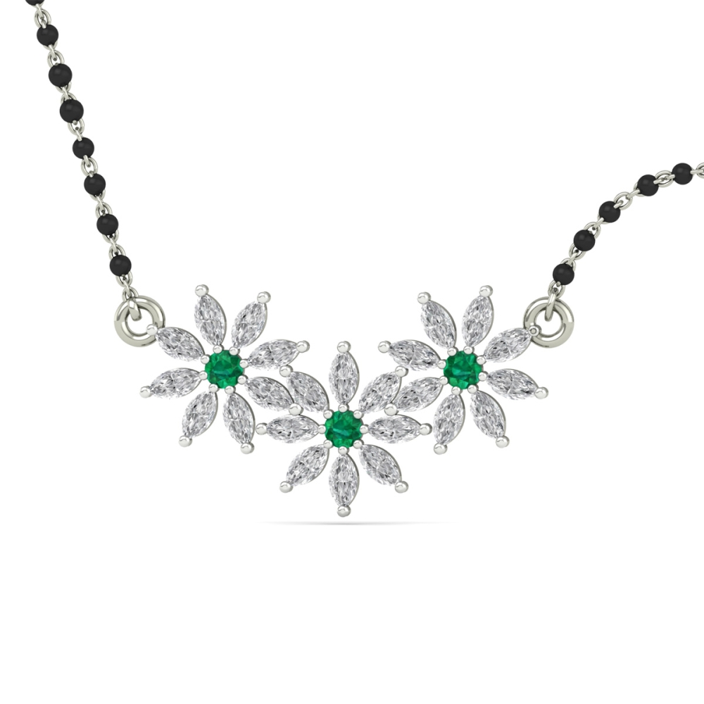Emerald Blossom Mangalsutra-2