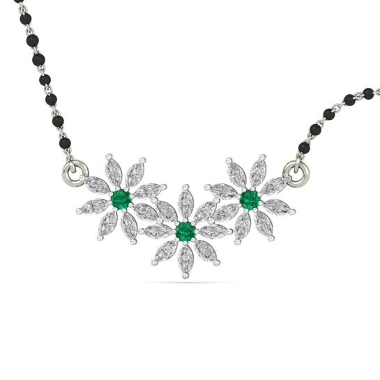 Emerald Blossom Mangalsutra-2