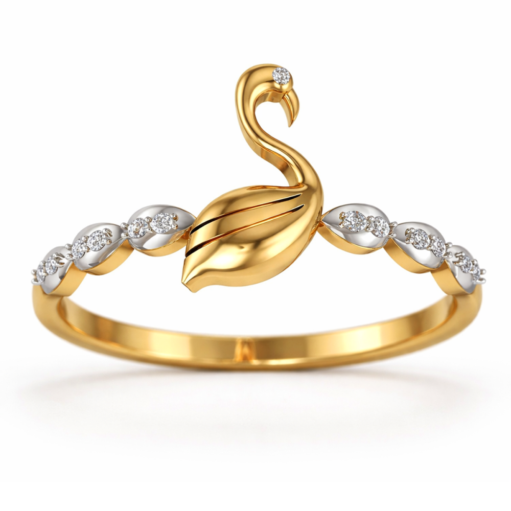 Roohi Gold and Diamond Ring