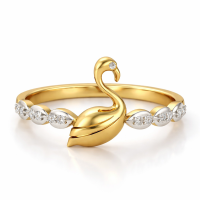 Roohi Gold and Diamond Ring
