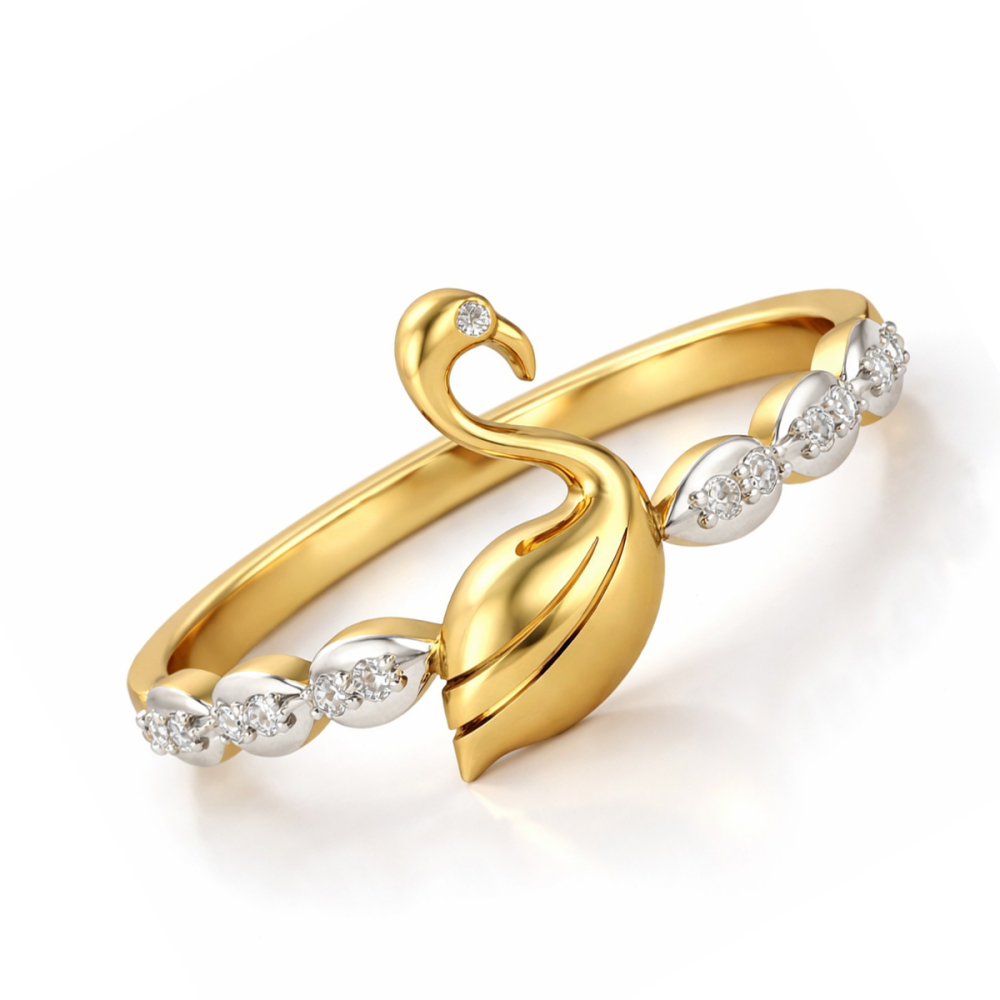 Roohi Gold and Diamond Ring