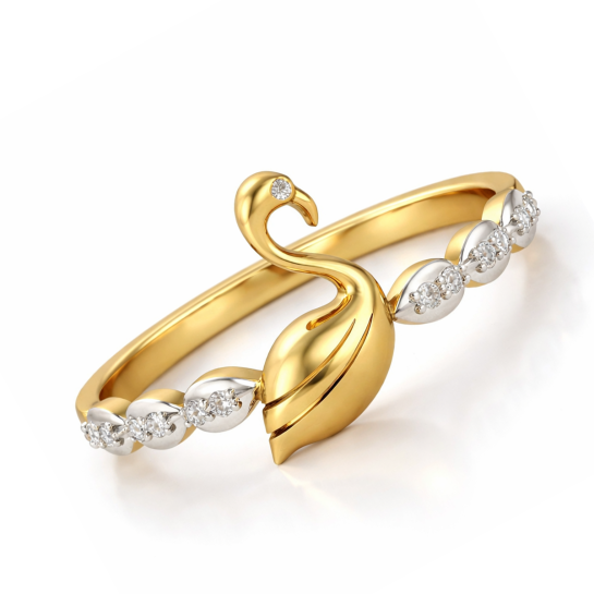 Roohi Gold and Diamond Ring