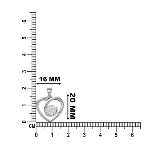 18K/14K Eternal Heart Gold Diamond Pendant For Women's 