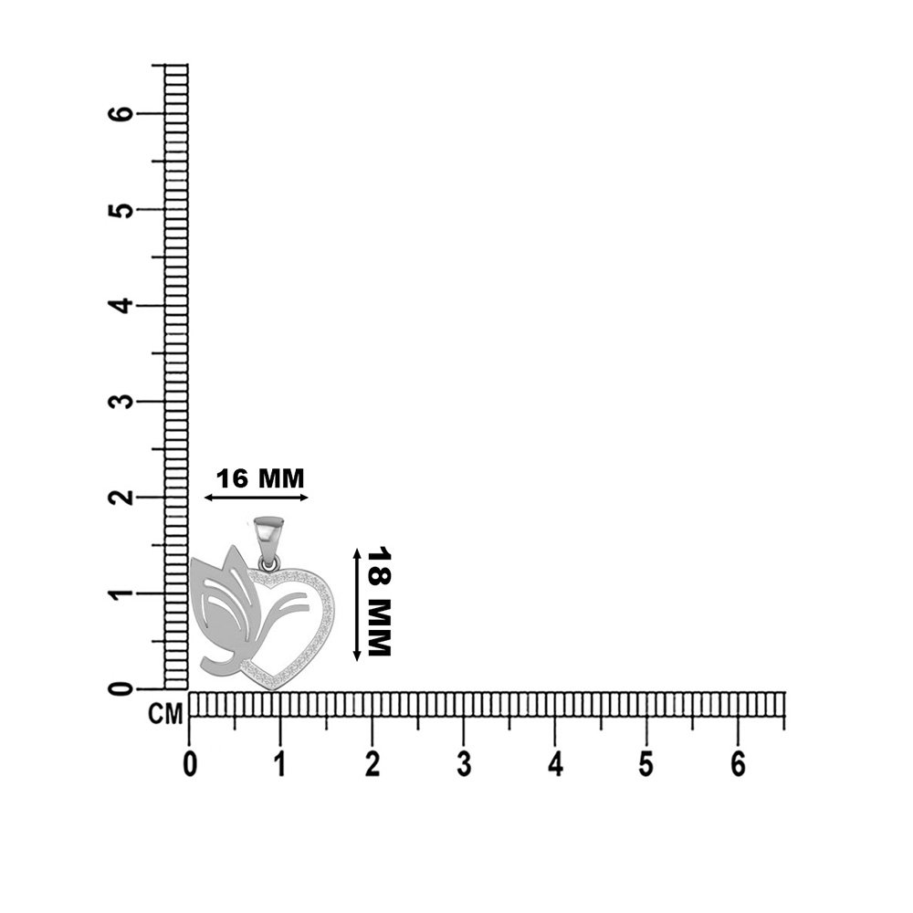 18K/14K Divine Love Leaf Heart Pendant for Women 