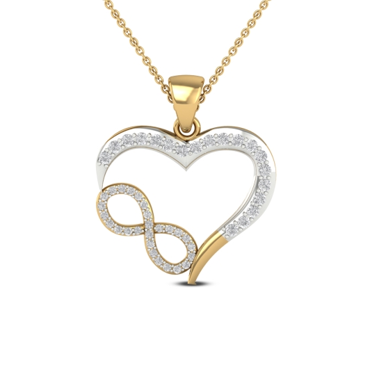 14k/18k Forever Infinity Heart Charm for Women