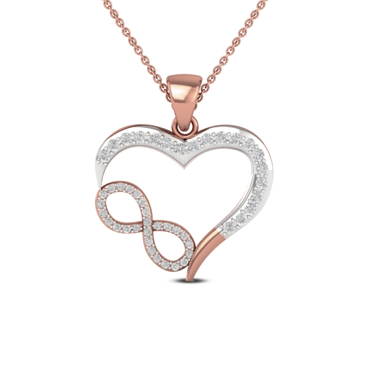 14k/18k Forever Infinity Heart Charm for Women