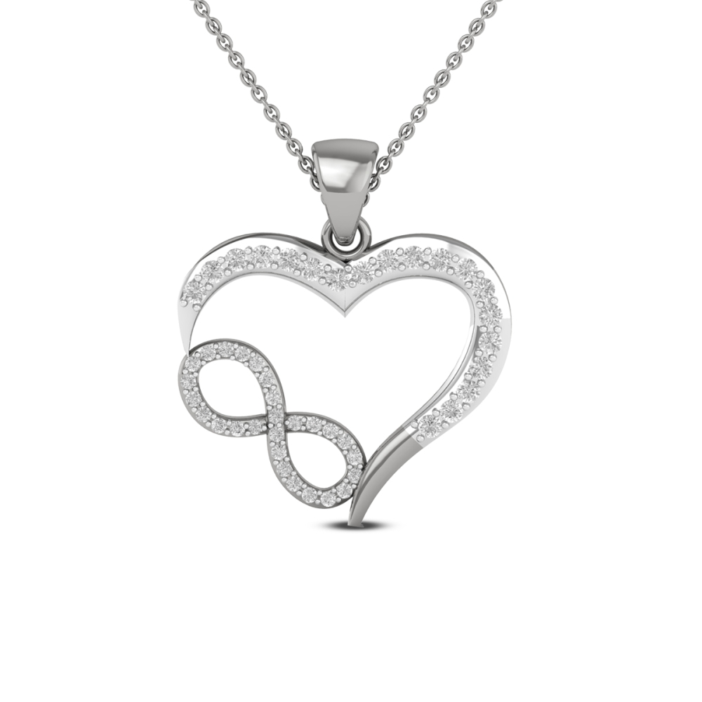 14k/18k Forever Infinity Heart Charm for Women
