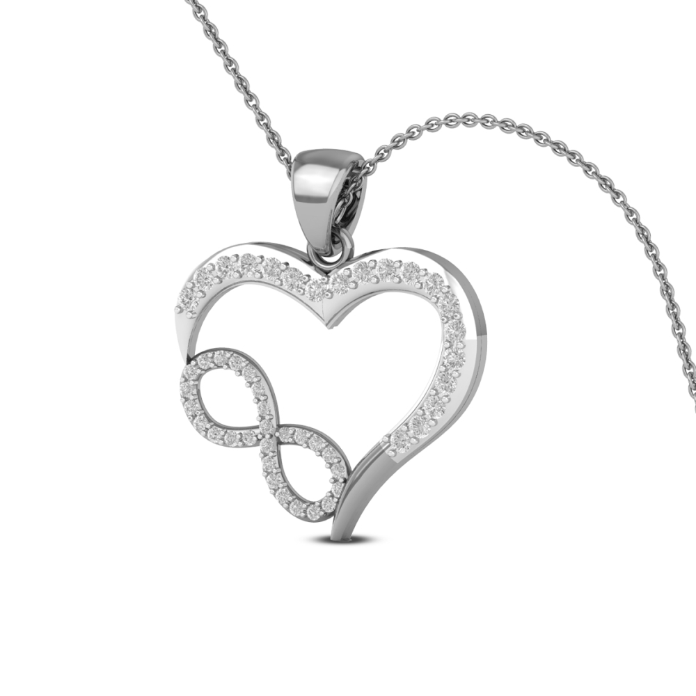 14k/18k Forever Infinity Heart Charm for Women