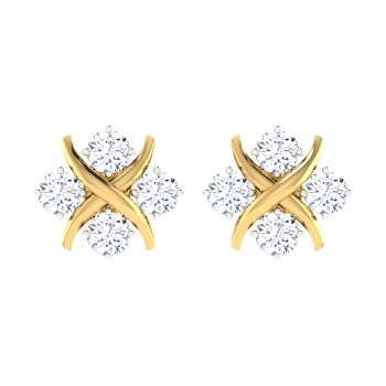 Qadira Gold Stud Ear…