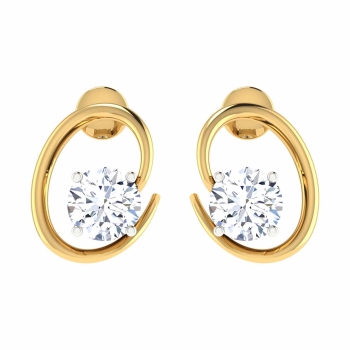 Qanna Gold Stud Earr…