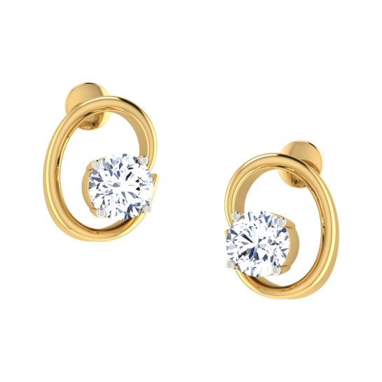 Qanna Gold Stud Earring