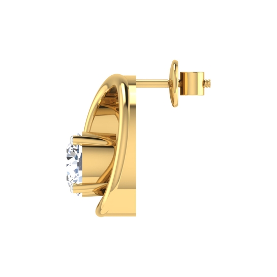 Qanna Gold Stud Earring