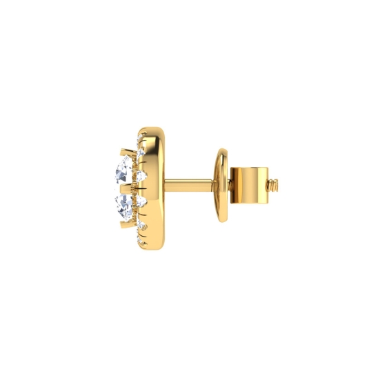 Quentin Gold Stud Earring