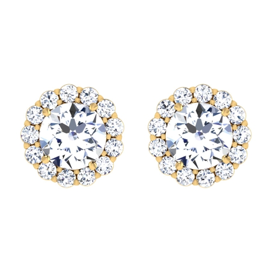 Quirina Gold Stud Earring